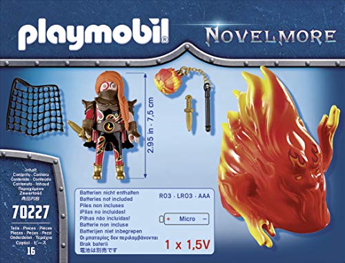 PLAYMOBIL Novelmore 70227 Espíritu de Fuego Bandidos Burnham, Para Niños de 4 a 10 Años de Edad