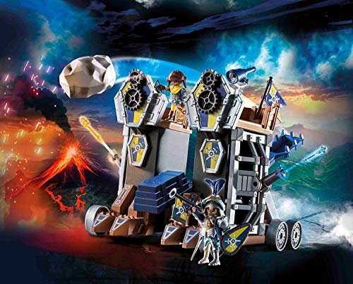 PLAYMOBIL® Novelmore Set de 5 Juegos 70390 70391 70392 70393 70394 Mina de Lava + Fortaleza Móvil + Transporte del Tesoro + Ariete de Fuego + Catapulta de Lava