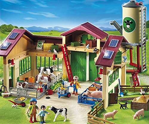 PLAYMOBIL - Nueva Granja con silo, Set de Juego (5119)