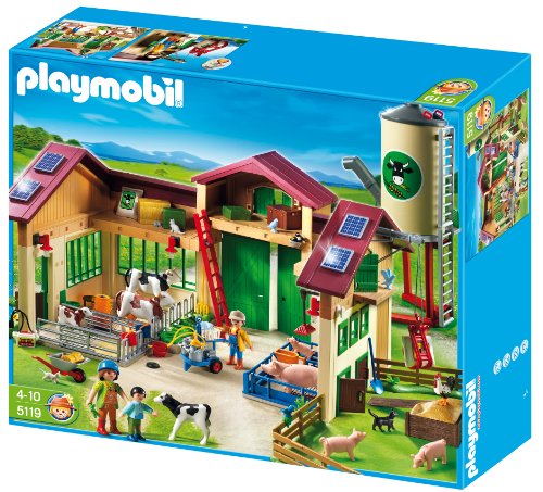 PLAYMOBIL - Nueva Granja con silo, Set de Juego (5119)