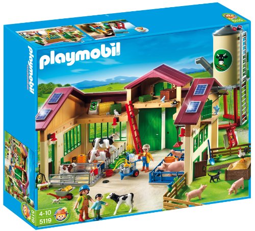 PLAYMOBIL - Nueva Granja con silo, Set de Juego (5119)