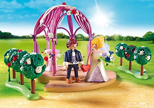 PLAYMOBIL- Pabellón Nupcial con Novios Figura con Accesorios, única (9229)