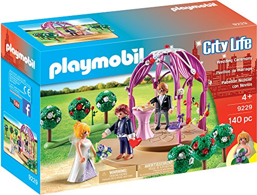 PLAYMOBIL- Pabellón Nupcial con Novios Figura con Accesorios, única (9229)