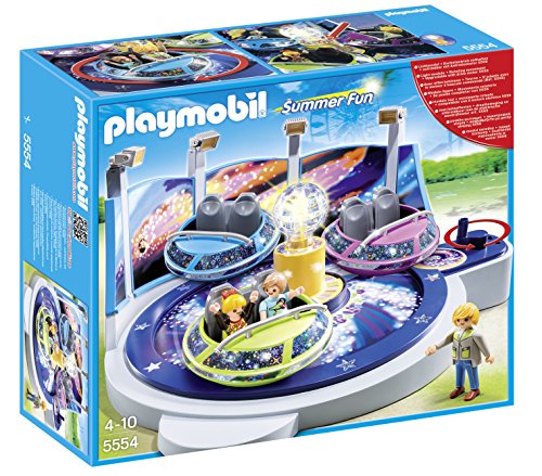 PLAYMOBIL Parque de Atracciones - Atracción de Naves giratorias con Luces, playset (5554)