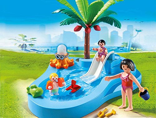 PLAYMOBIL - Piscina para niños con bebé (66730)