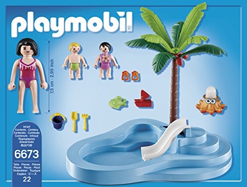 PLAYMOBIL - Piscina para niños con bebé (66730)