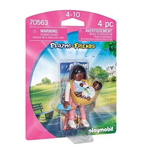 PLAYMOBIL PLAYMO-FRIENDS 70563 Mamá con Portabebés, A partir de 4 años