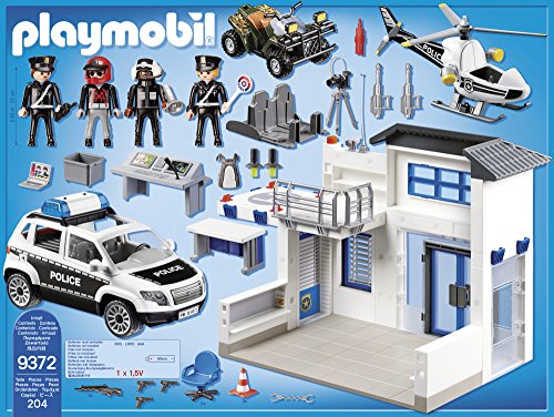 PLAYMOBIL Policía- Mega Set, Multicolor, única (9372)