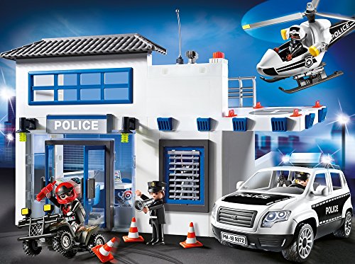 PLAYMOBIL Policía- Mega Set, Multicolor, única (9372)