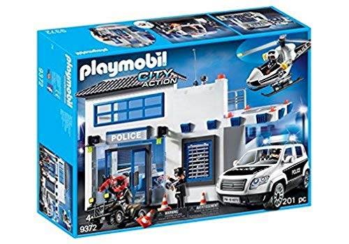 PLAYMOBIL Policía- Mega Set, Multicolor, única (9372)