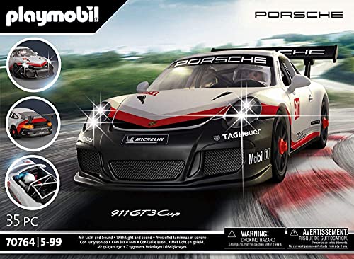 PLAYMOBIL Porsche 70764 Porsche 911 GT3 Cup, Con efectos de luz, A partir de 5 años