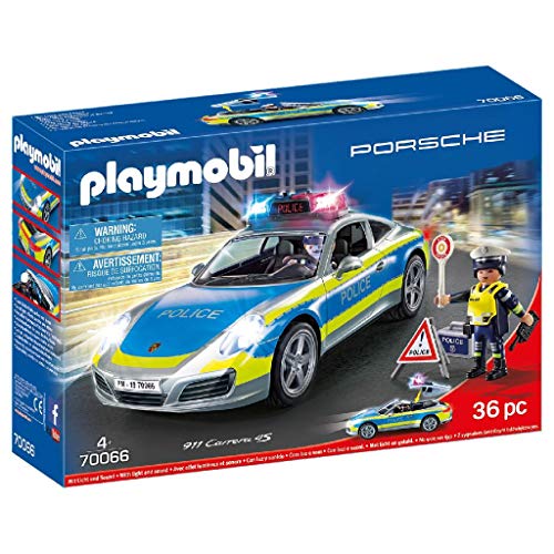 PLAYMOBIL Porsche Porsche 911 Carrera 4S Policía, A partir de 4 años (70066)