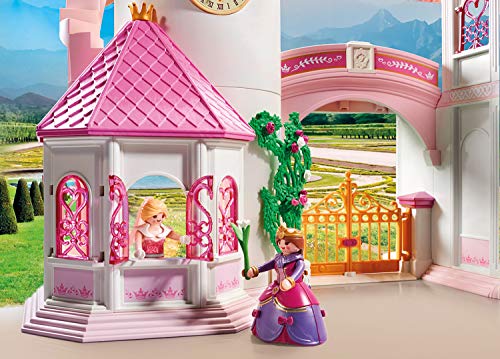 PLAYMOBIL Princess 70447 Gran Castillo de Princesas con pista de baile giratoria, A partir de 4 años