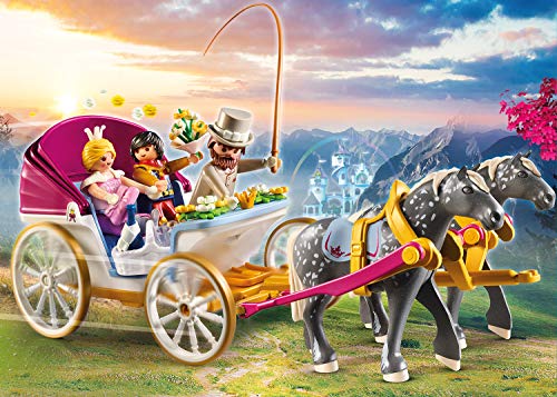 PLAYMOBIL Princess 70449 Carruaje Romántico tirado por caballos, A partir de 4 años