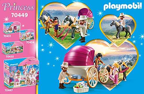 PLAYMOBIL Princess 70449 Carruaje Romántico tirado por caballos, A partir de 4 años