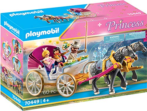 PLAYMOBIL Princess 70449 Carruaje Romántico tirado por caballos, A partir de 4 años