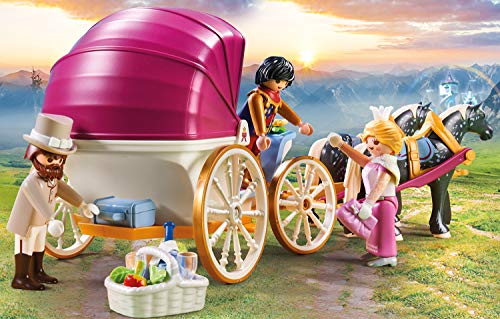 PLAYMOBIL Princess 70449 Carruaje Romántico tirado por caballos, A partir de 4 años