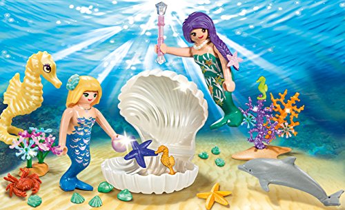 PLAYMOBIL- Princess-Maletín Grande Sirenas Conjunto de Figuras, Multicolor (9324)