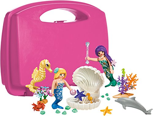 PLAYMOBIL- Princess-Maletín Grande Sirenas Conjunto de Figuras, Multicolor (9324)