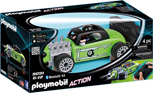 PLAYMOBIL- Racer Rock & Roll RC, Color Verde/Negro (9091)