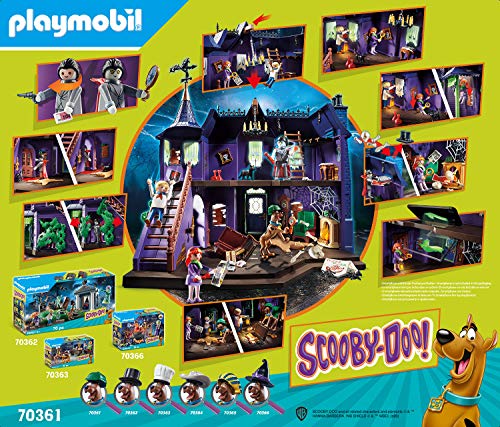 Playmobil Scooby-Doo! 70361 Aventura En La Mansión Misteriosa, con Efectos De Luz Y Sonido, A Partir De 5 Años + Scooby-Doo! 70363 Cena con Shaggy, A Partir De 5 Años