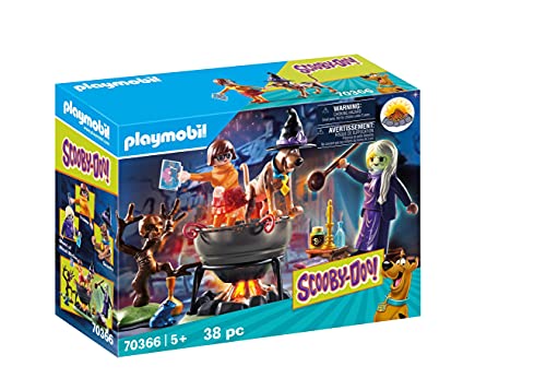 Playmobil Scooby-Doo! 70361 Aventura En La Mansión Misteriosa, con Efectos De Luz Y Sonido + Scooby-Doo! 70366 Aventura En El Caldero De La Bruja, con Efectos De Luz, A Partir De 5 Años