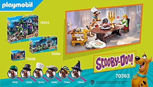 PLAYMOBIL SCOOBY-DOO! 70363 Cena con Shaggy, A Partir de 5 Años