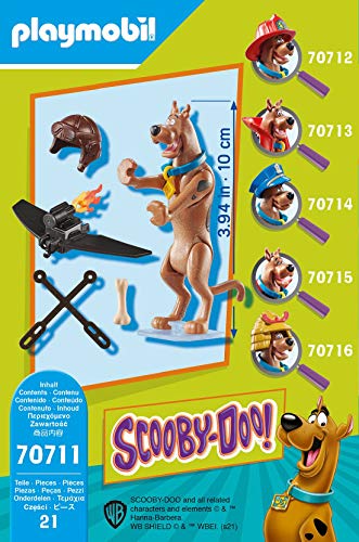 PLAYMOBIL SCOOBY-DOO! 70711 Figura Coleccionable Piloto, A partir de 5 años