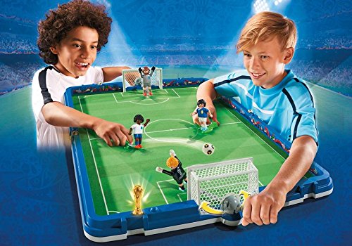 PLAYMOBIL Soccer International 2018 FIFA World Cup Russia Campo de Fútbol Maletín, única (9298)