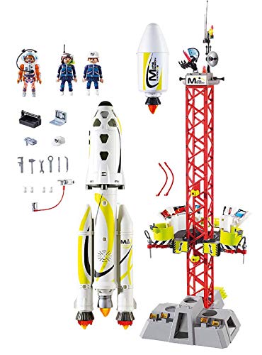 PLAYMOBIL Space Cohete con Plataforma de Lanzamiento, A partir de 6 años (9488)