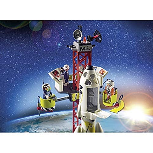 PLAYMOBIL Space Cohete con Plataforma de Lanzamiento, A partir de 6 años (9488)