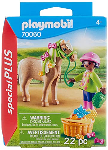 PLAYMOBIL Special Plus 70060 Especial Niña con Pony, a partir de 4 Años