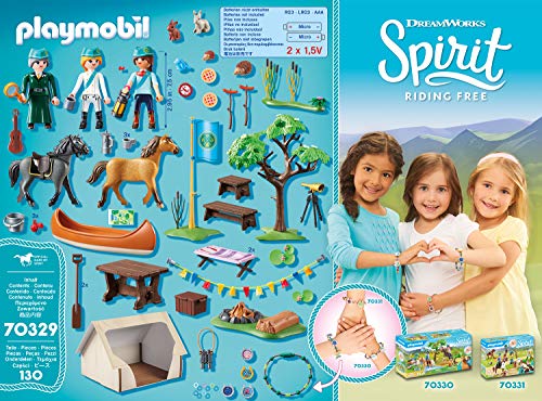 PLAYMOBIL Spirit - Riding Free Campamento de Verano, A partir de 4 años (70329)