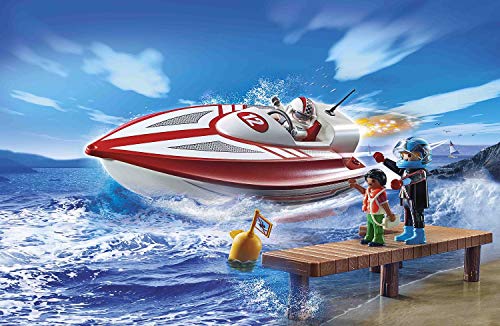 Playmobil Sports & Action 70744 Speedboot Lancha rápida con Motor Sumergible, a Partir de 4 años