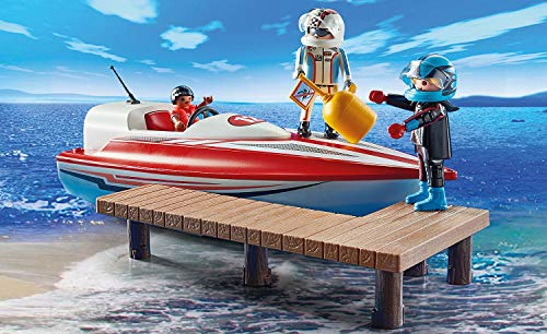 Playmobil Sports & Action 70744 Speedboot Lancha rápida con Motor Sumergible, a Partir de 4 años