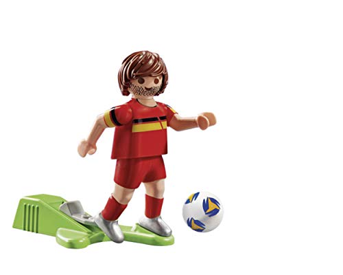 PLAYMOBIL- Sports & Action Jugador de Fútbol, Bélgica, Multicolor (70483)