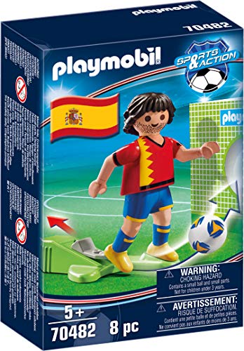 PLAYMOBIL- Sports & Action Jugador de Fútbol, España, Multicolor (70482)