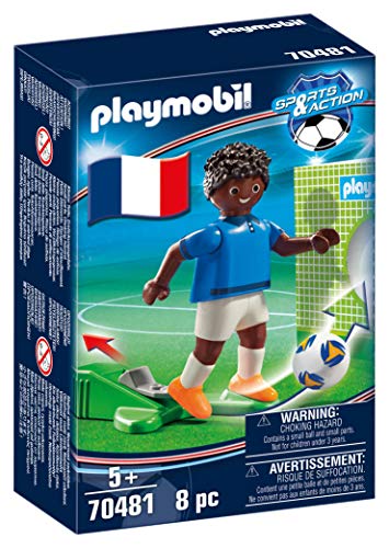 PLAYMOBIL- Sports & Action Jugador de Fútbol, Francia B, Multicolor (70481)