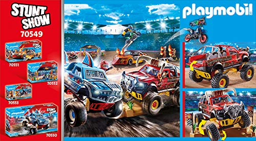 PLAYMOBIL Stuntshow 70549 Monster Truck Horned, Para niños de 4 a 10 años