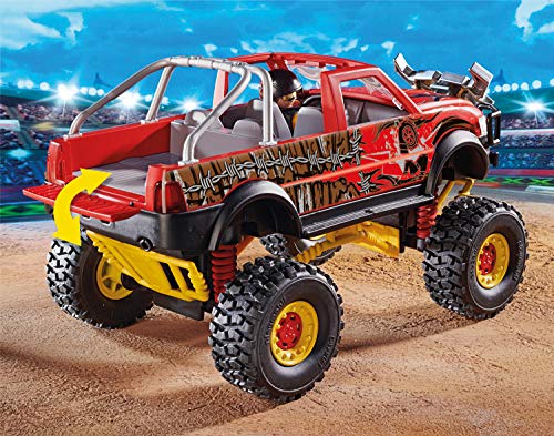 PLAYMOBIL Stuntshow 70549 Monster Truck Horned, Para niños de 4 a 10 años