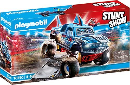 PLAYMOBIL Stuntshow Stuntshow Monster Truck Shark, A partir de 4 años (70550)