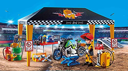 PLAYMOBIL Stuntshow Tienda Taller, para niños de 4 a 10 años