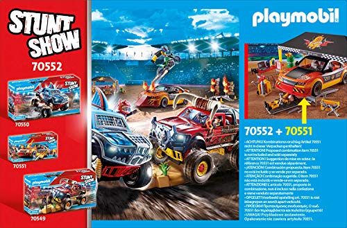 PLAYMOBIL Stuntshow Tienda Taller, para niños de 4 a 10 años