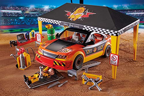 PLAYMOBIL Stuntshow Tienda Taller, para niños de 4 a 10 años