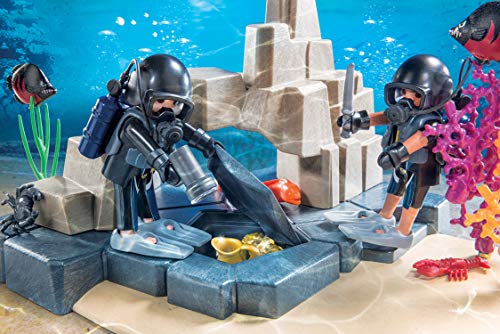 PLAYMOBIL - Super set Buceo Figuras de Juguete, Color Multicolor, 70011