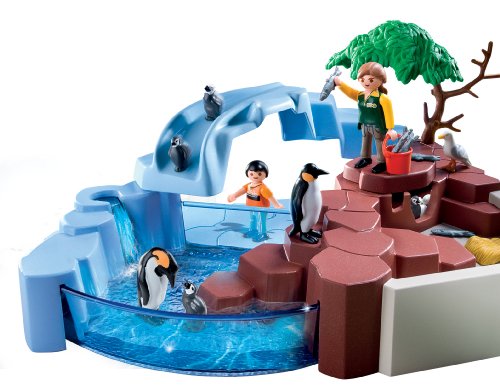 PLAYMOBIL Supersets Zoo: Set Piscina pingüinos, Playsets de Figuras de Juguete, Multicolor, 35 x 7,5 x 25 cm, (4013)