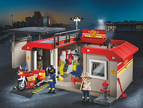 Playmobil - Take Along Fire Station Playset (5663)