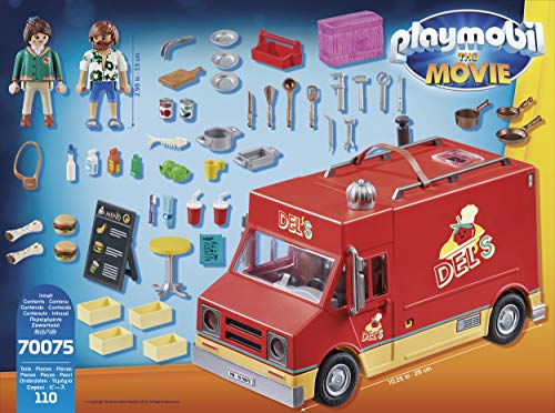 PLAYMOBIL: THE MOVIE Food Truck Del, a Partir de 5 Años (70075) , color/modelo surtido