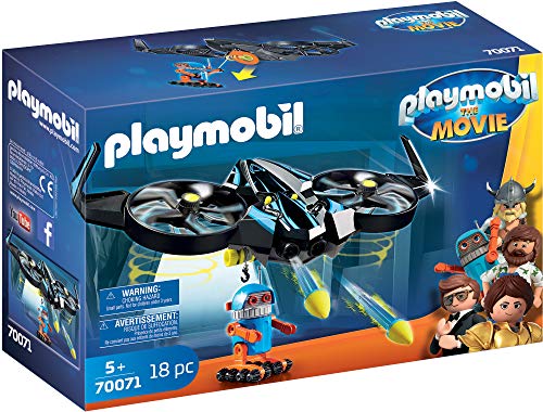 PLAYMOBIL: THE MOVIE Robotitron con Dron, a Partir de 5 Años (70071)