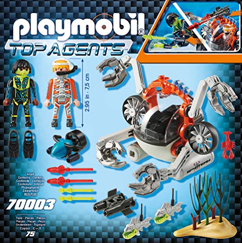 PLAYMOBIL Top Agents Spy Team Sub Bot, A partir de 6 años (70003)